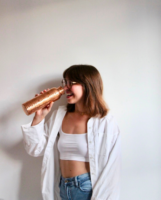 Hammered Copper Bottle