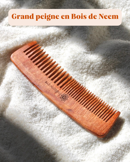 Grand Peigne en Bois de Neem